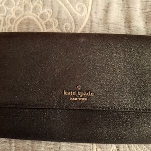 Kate Spade Glittery Black Wallet